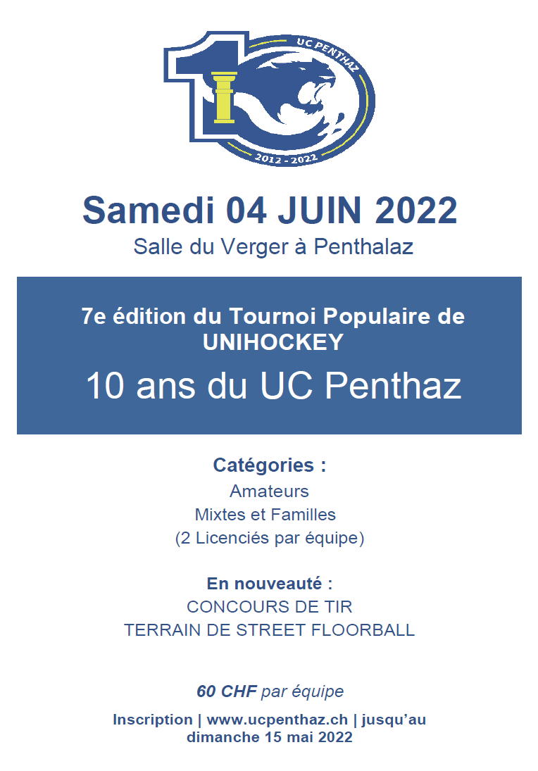 Tournoi populaire unihockey 2022